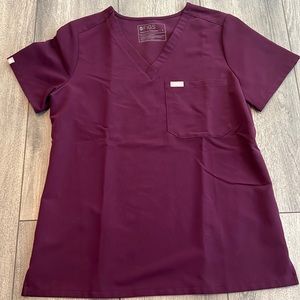 Figs Purple Scrub Top